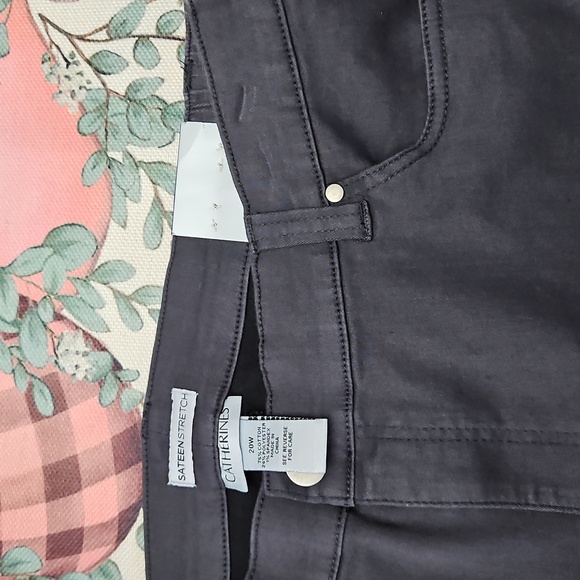 Womens Plus Sateen Stretch Jean type pants - Picture 2 of 3